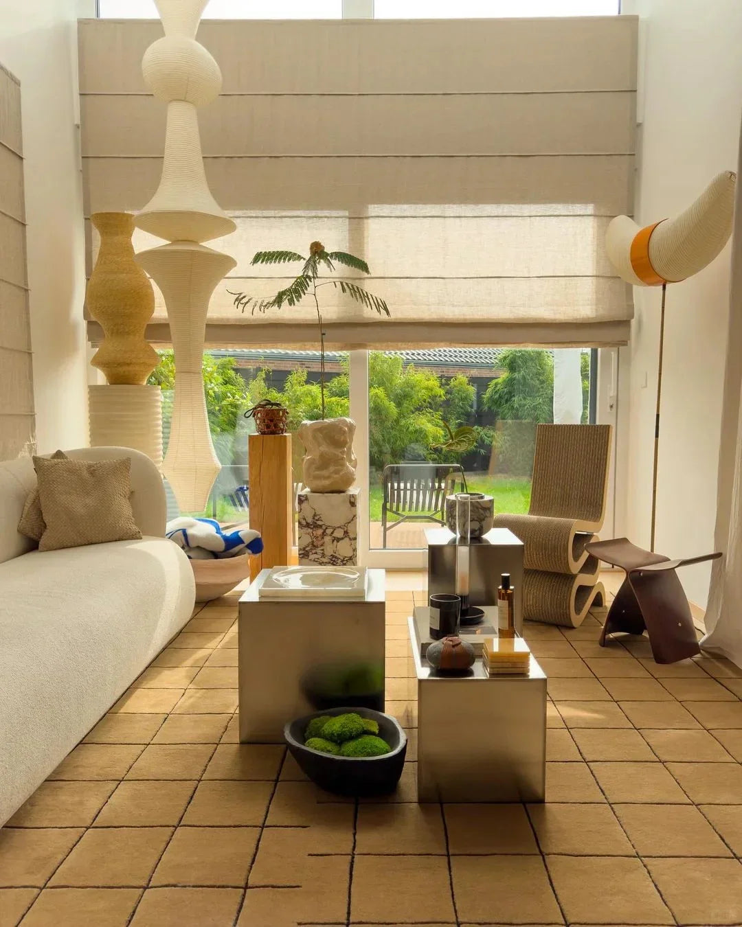 Washi Paper E Ceiling Light - view 5 | Metavaya