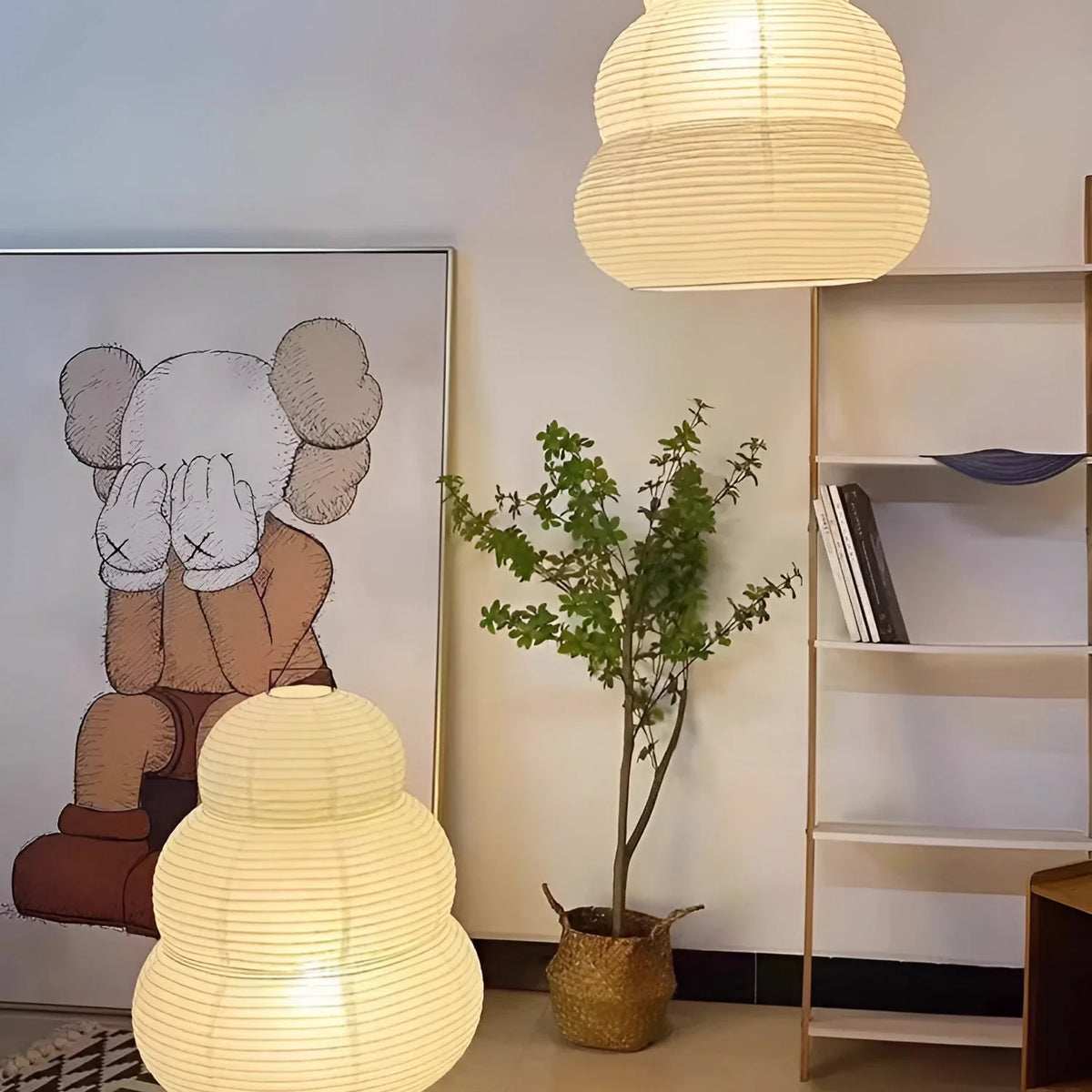 Washi Paper Rice Paper 24N Pendant Light - view 10 | Metavaya