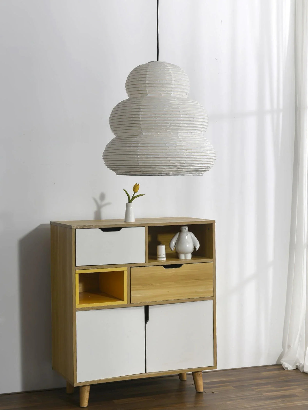 Washi Paper Rice Paper 24N Pendant Light - view 21 | Metavaya