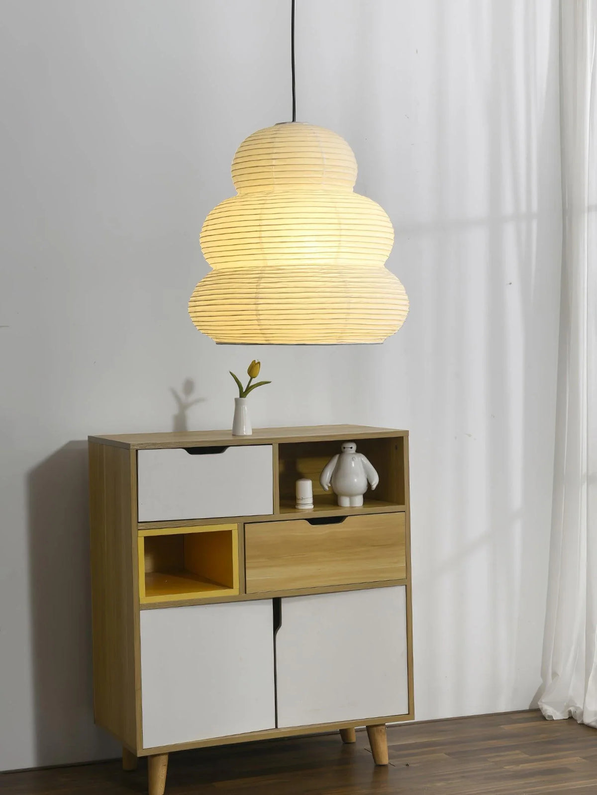 Washi Paper Rice Paper 24N Pendant Light - view 20 | Metavaya
