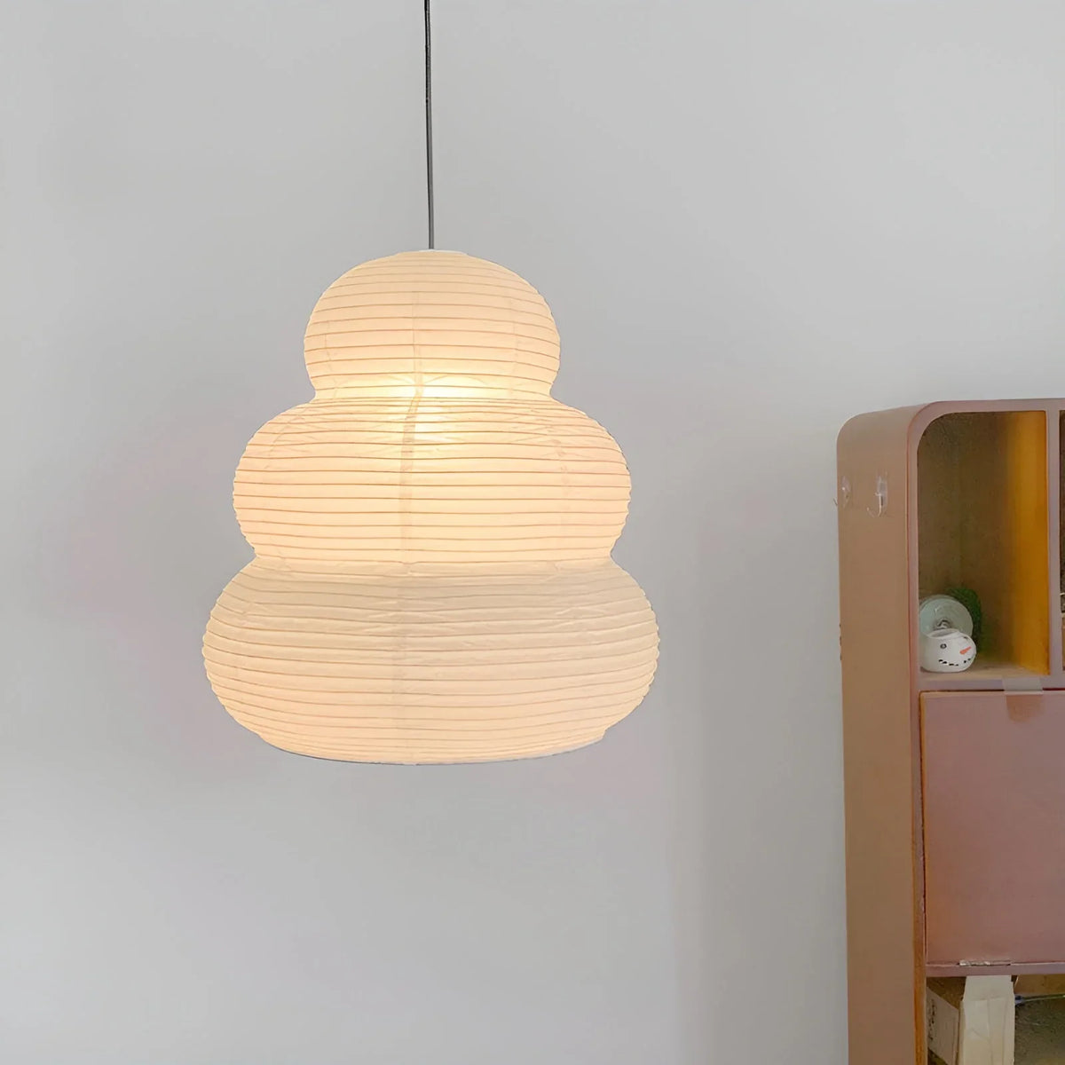 Washi Paper Rice Paper 24N Pendant Light - view 4 | Metavaya