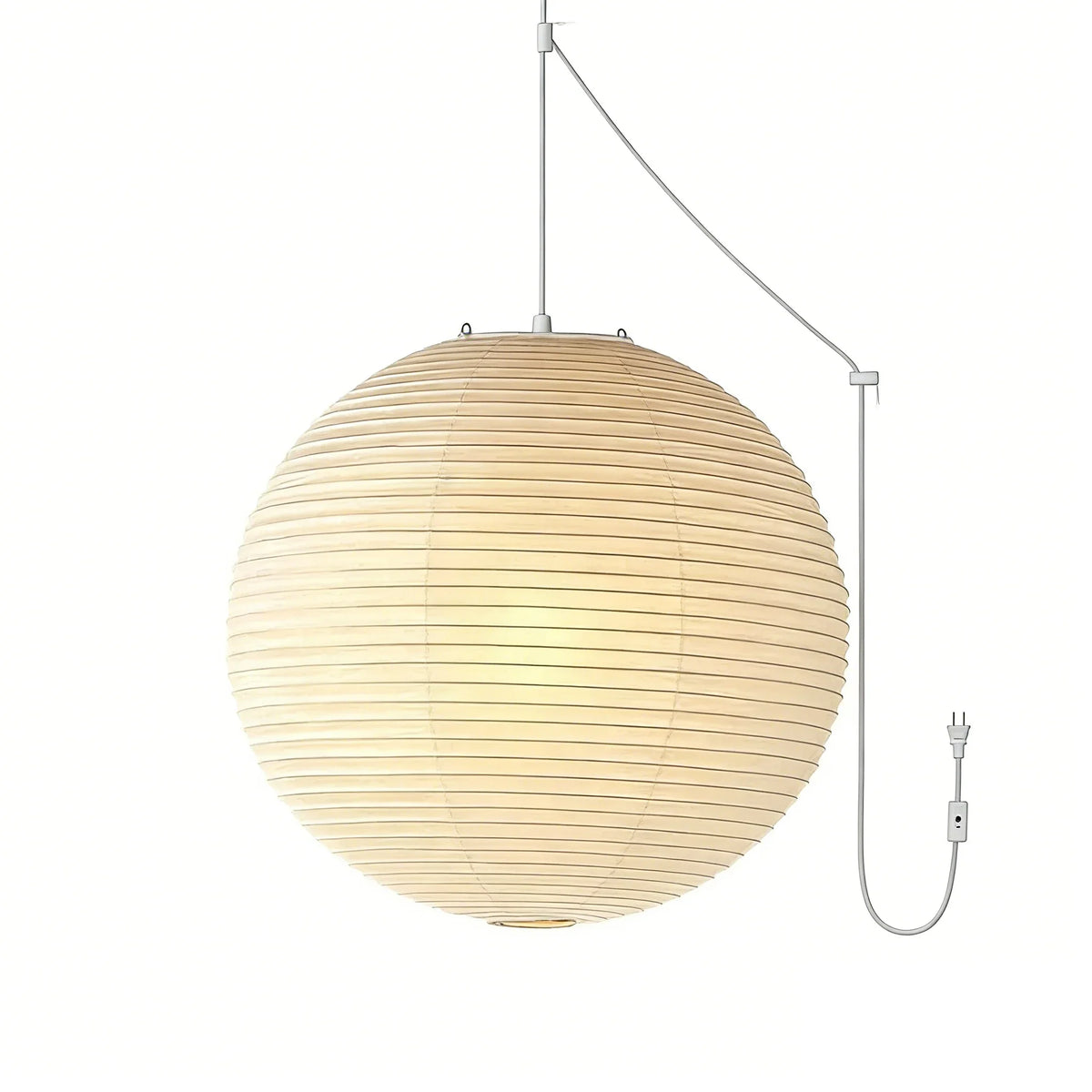 Washi Paper Sphere 120A Pendant Light - view 38 | Metavaya
