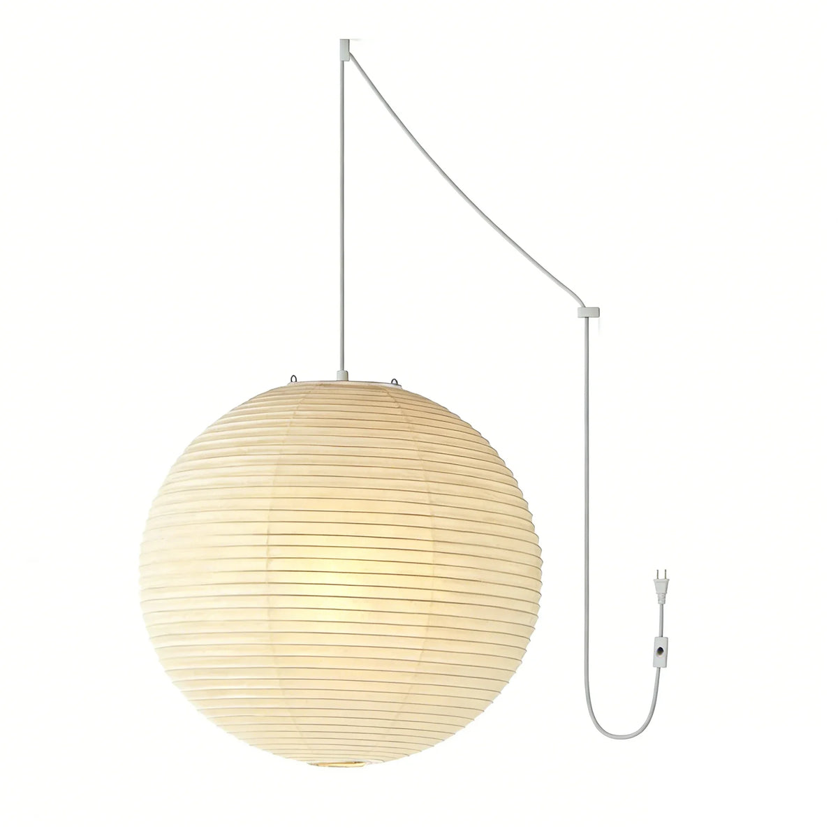Washi Paper Sphere 60A Pendant Light - view 37 | Metavaya