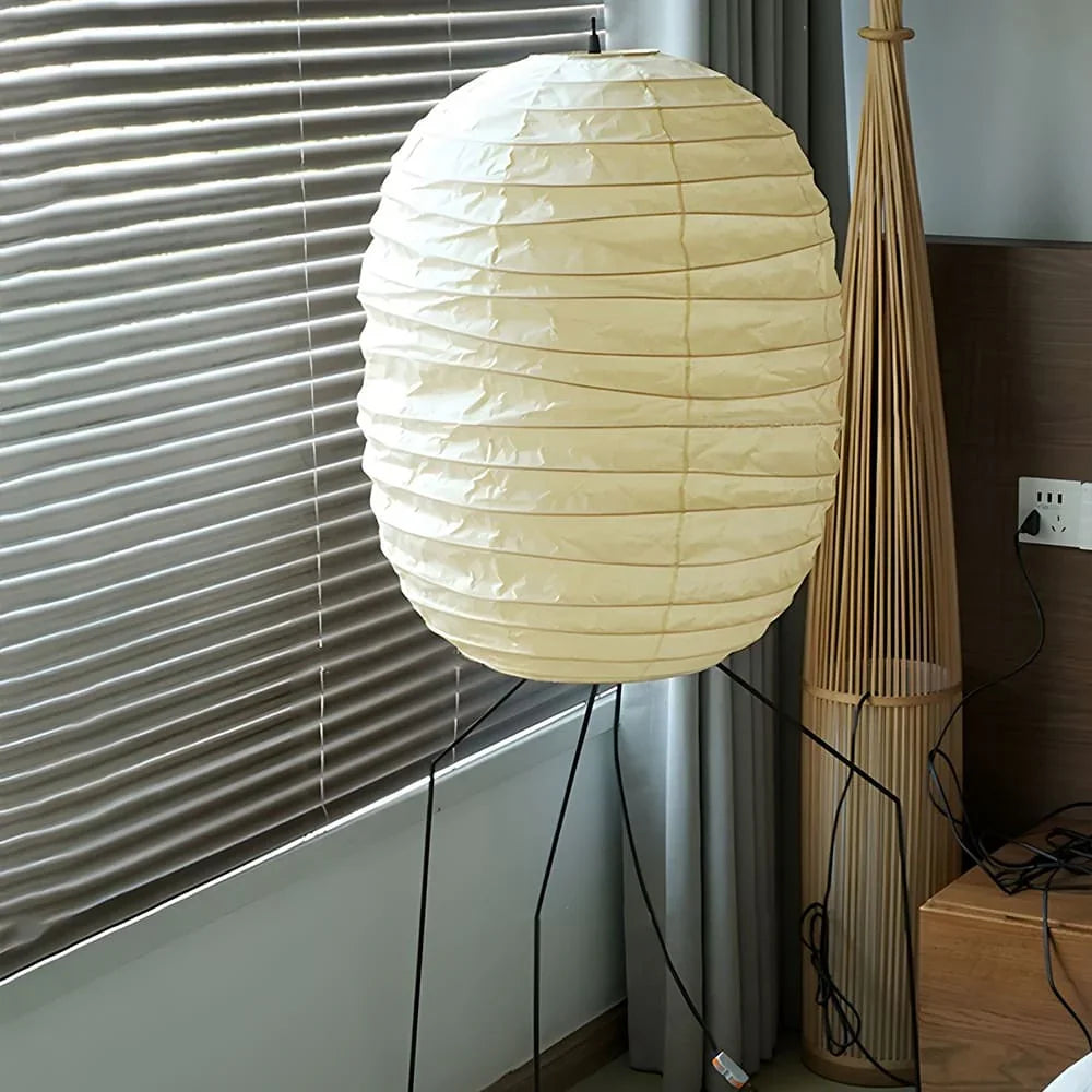Washi Paper UF3-DL Floor Lamp - view 2 | Metavaya