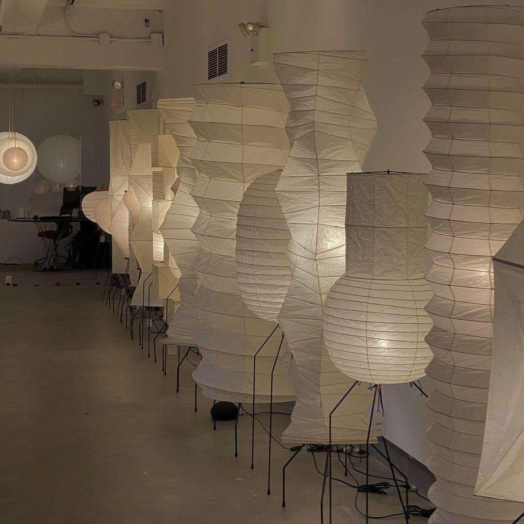 Washi Paper UF3-DL Floor Lamp - view 3 | Metavaya