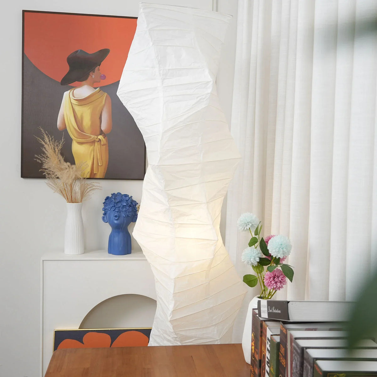 Washi Paper UF4-33N Floor Lamp | Metavaya