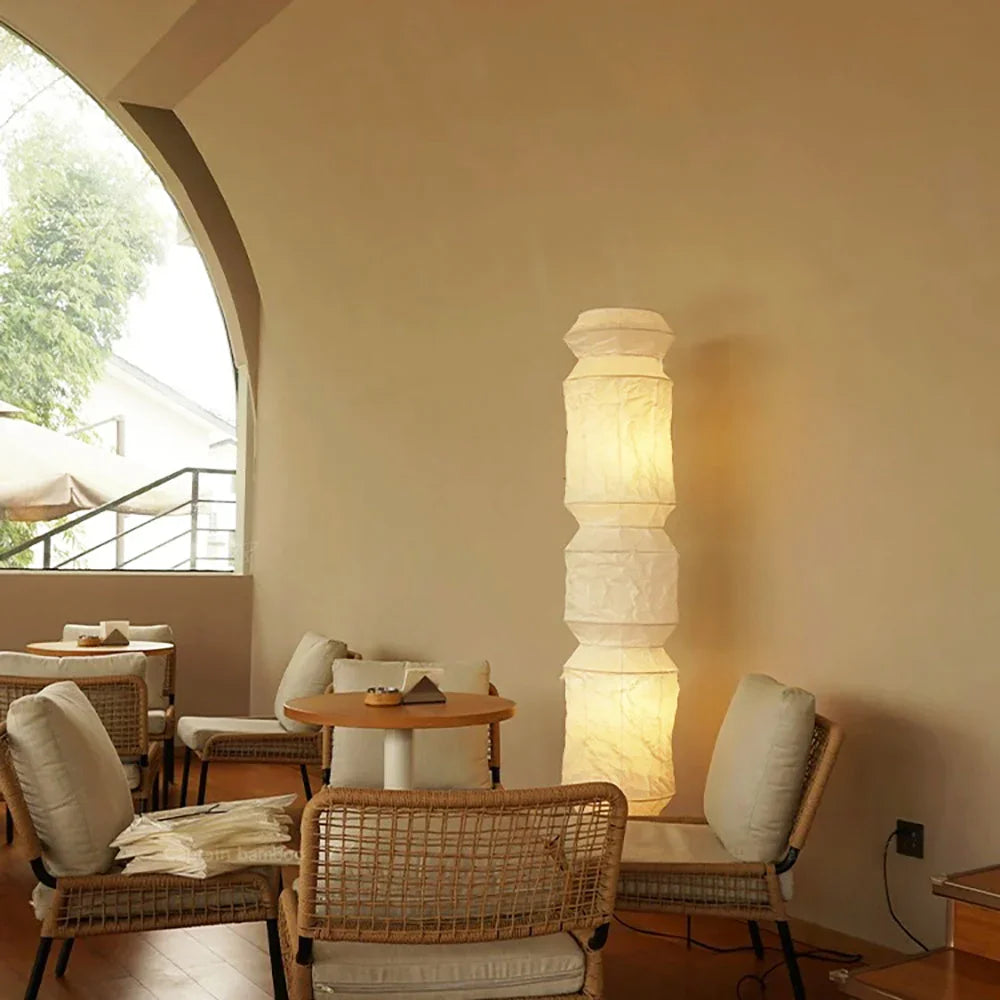 Washi Paper UF4-L6 Floor Lamp - view 3 | Metavaya