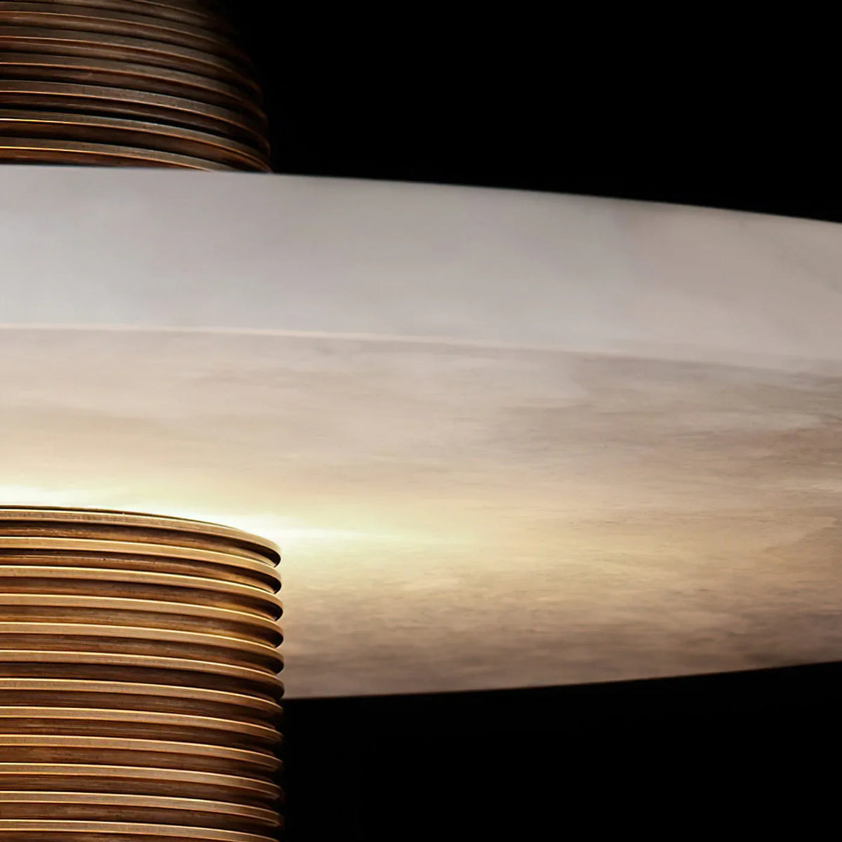 Alabaster Comet Table Lamp - view 14 | Metavaya