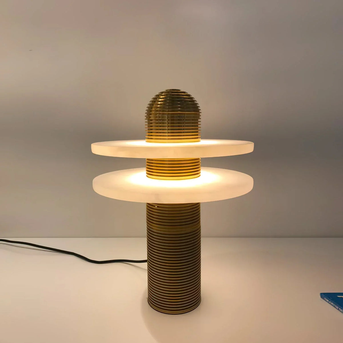 Alabaster Comet Table Lamp - view 3 | Metavaya