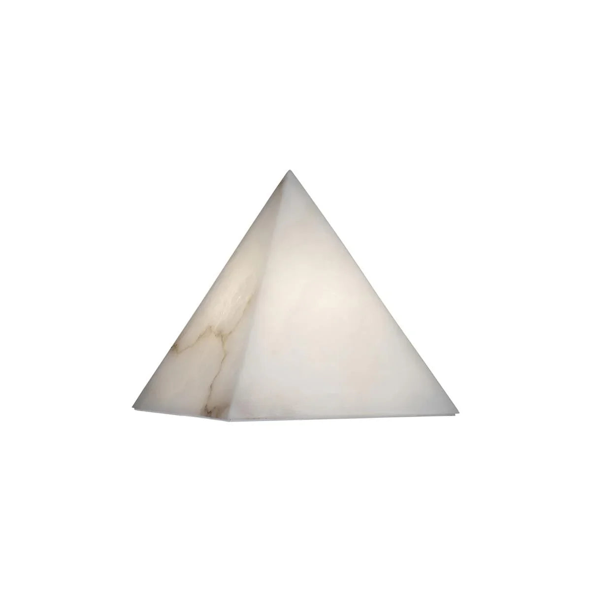 Alabaster Pyramid Table Lamp - view 8 | Metavaya