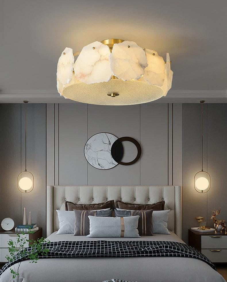 Metavaya Ceiling Lamp All copper marble Ceiling Lamp