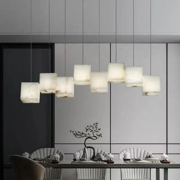 Metavaya Chandelier Marble Box Chandelier