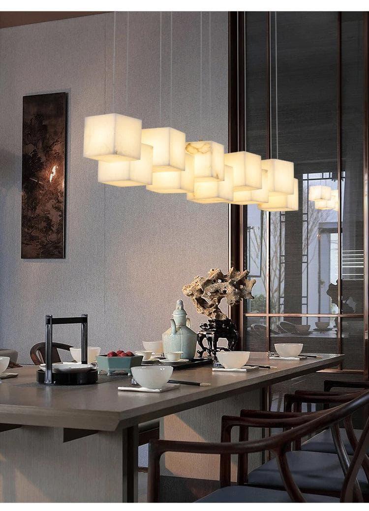 Metavaya Chandelier Marble Box Chandelier