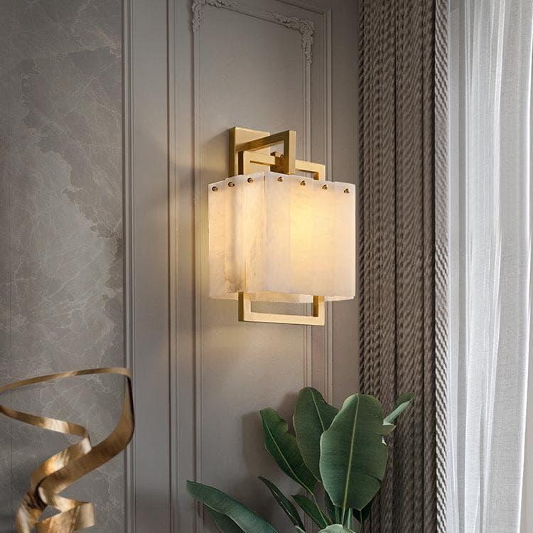Metavaya Wall lamp All copper marble wall lamp