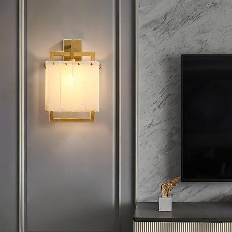 Metavaya Wall lamp All copper marble wall lamp