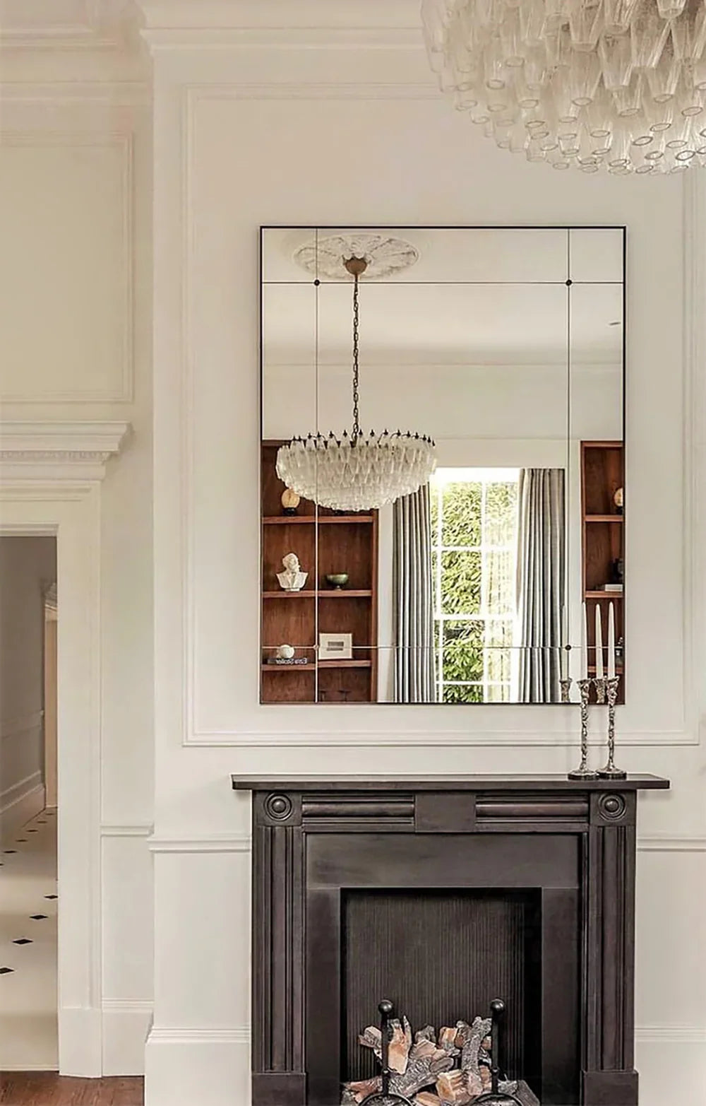 Faceted Transparent Chandelier - view 13 | Metavaya