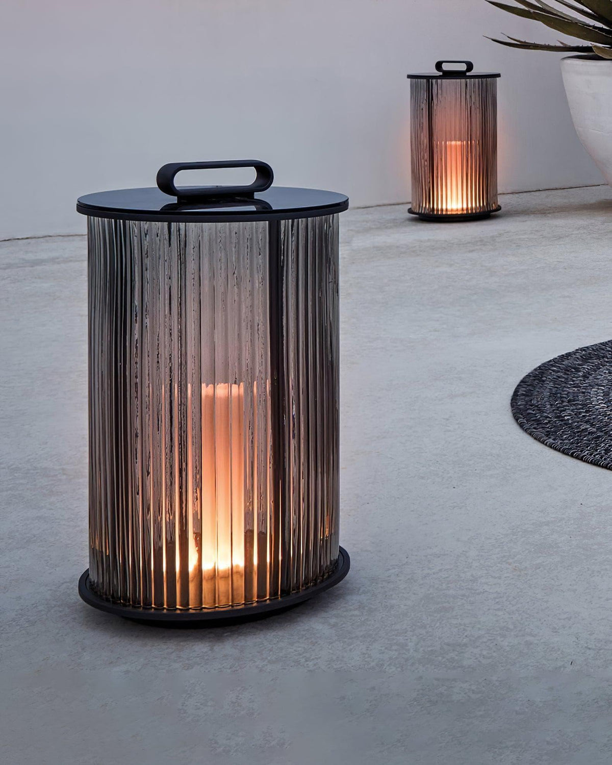 Metavaya Floor lamp Ambient Line Lantern Garden Lights