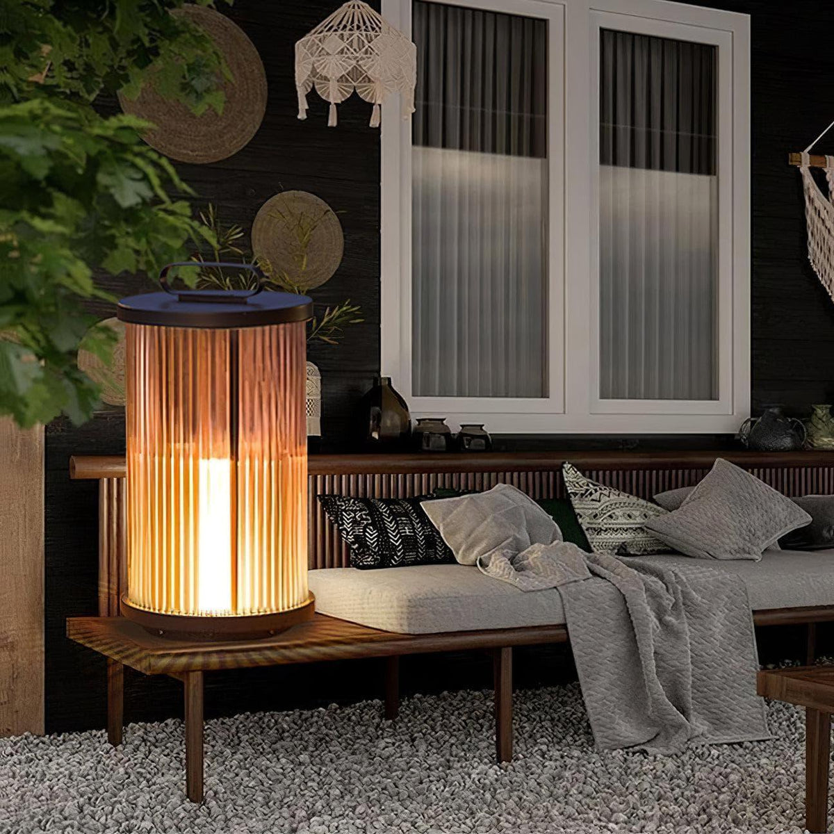 Metavaya Floor lamp Ambient Line Lantern Garden Lights