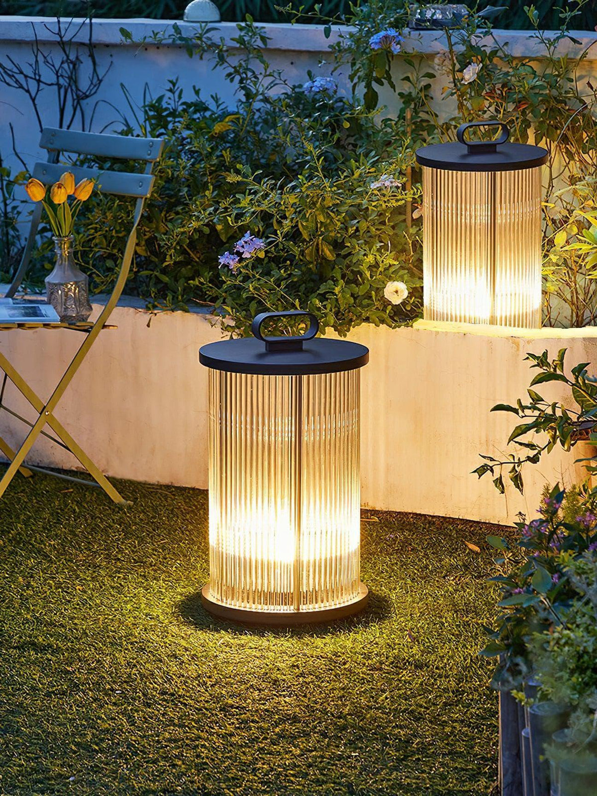 Metavaya Floor lamp Ambient Line Lantern Garden Lights