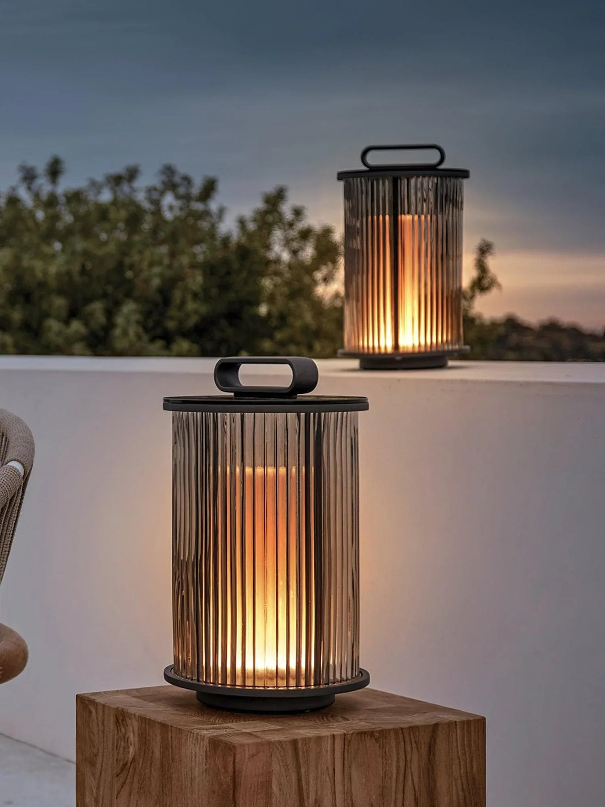 Metavaya Floor lamp Ambient Line Lantern Garden Lights