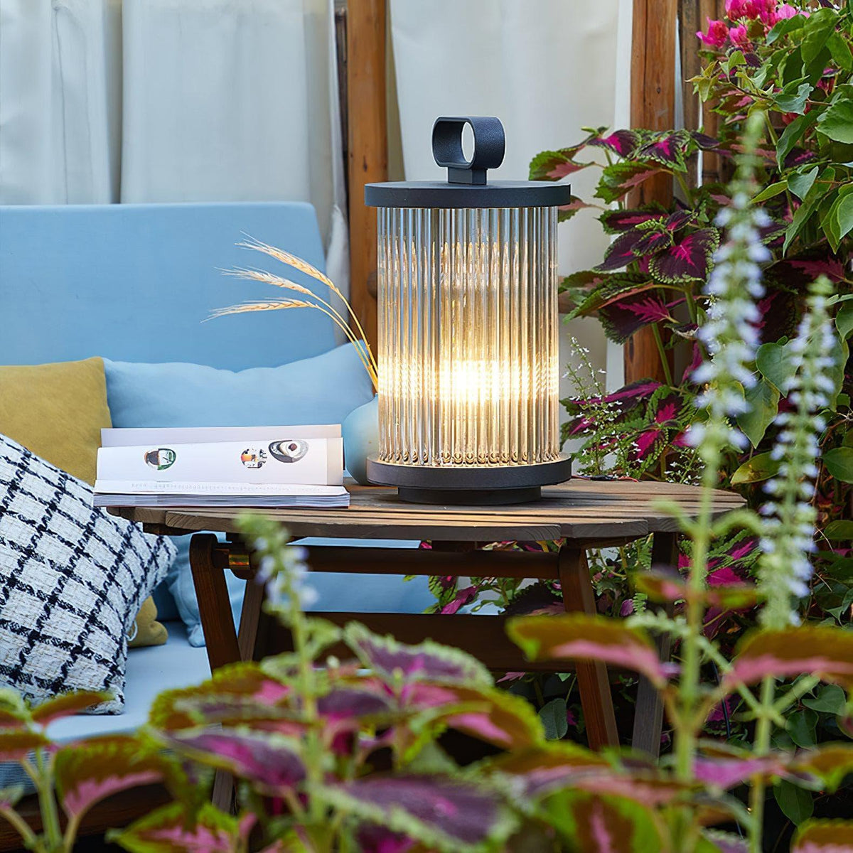 Metavaya Floor lamp Ambient Line Lantern Garden Lights