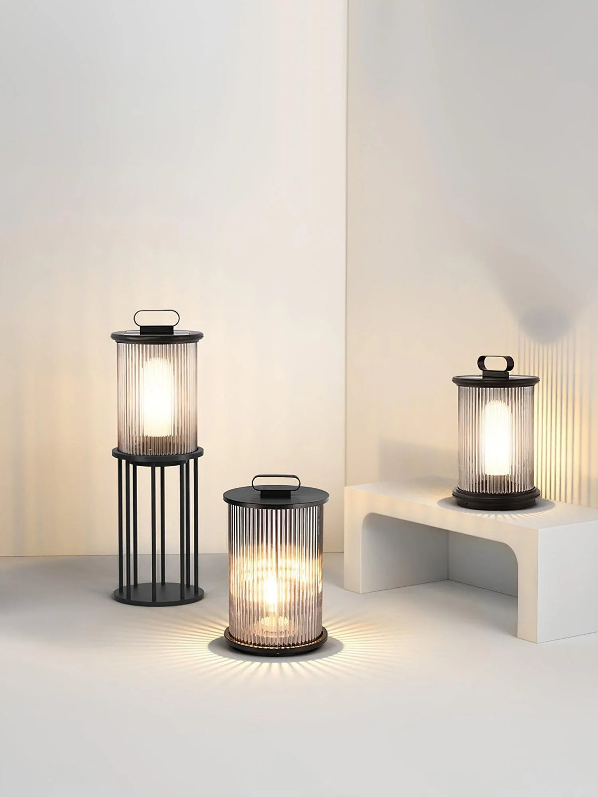 Metavaya Floor lamp Ambient Line Lantern Garden Lights