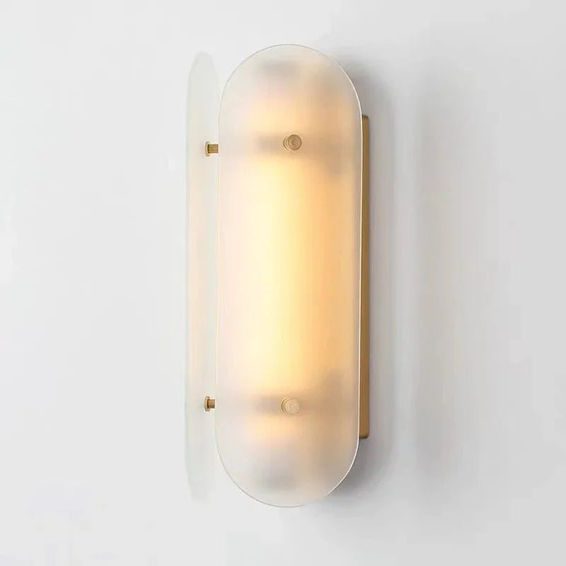 Metavaya Wall lamp Dia 15 cm x H 35 cm / ∅ 5.9 x H 13.7″ / White glass / Warm White Arch Wall Lamp 662668905570 M2024011010-3 Arch Wall Lamp | Discount Sale