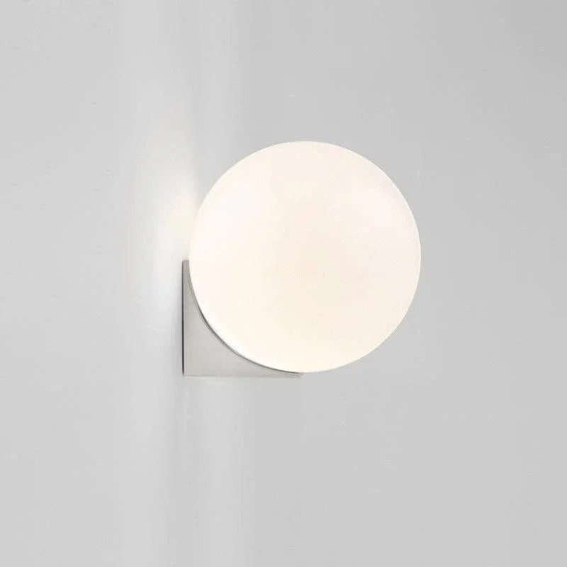 Metavaya Wall lamp Single head Dia 15cm x H 15cm / ∅ 5.9″ x H 5.9″ / Chrome / Warm White Ball glass wall lamp 6938617819583 M2023121002-2 Ball glass wall lamp | simple design