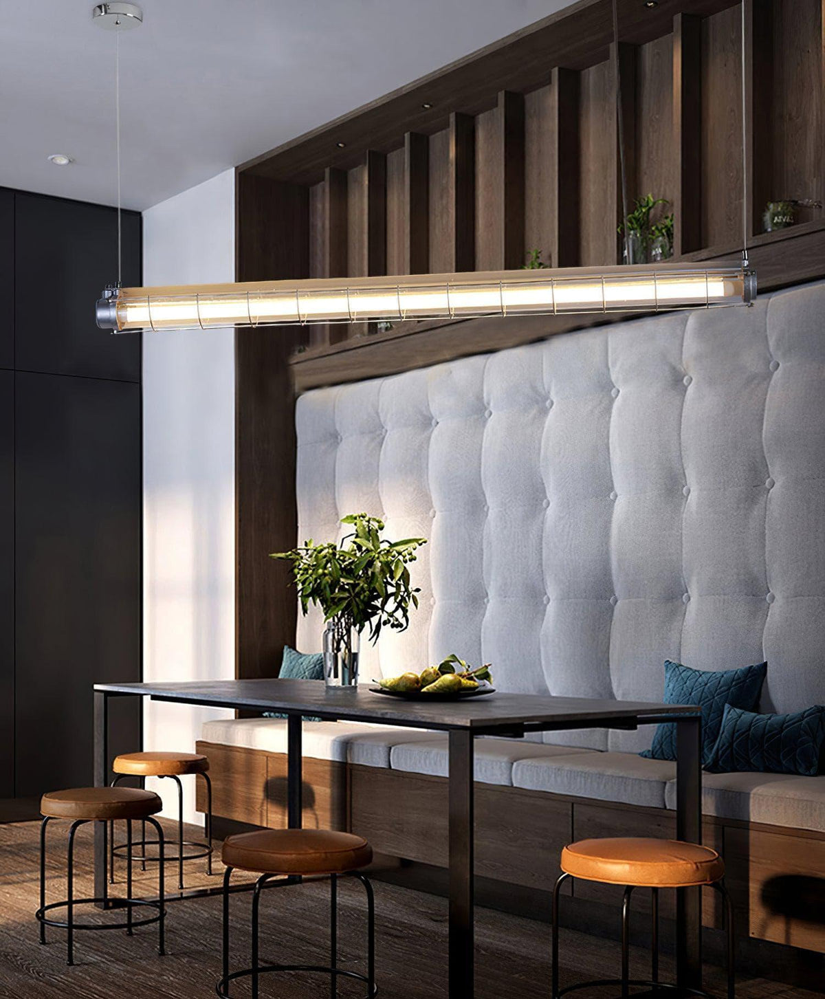 Metavaya Chandelier Artisan Glass Linearity Chandelier