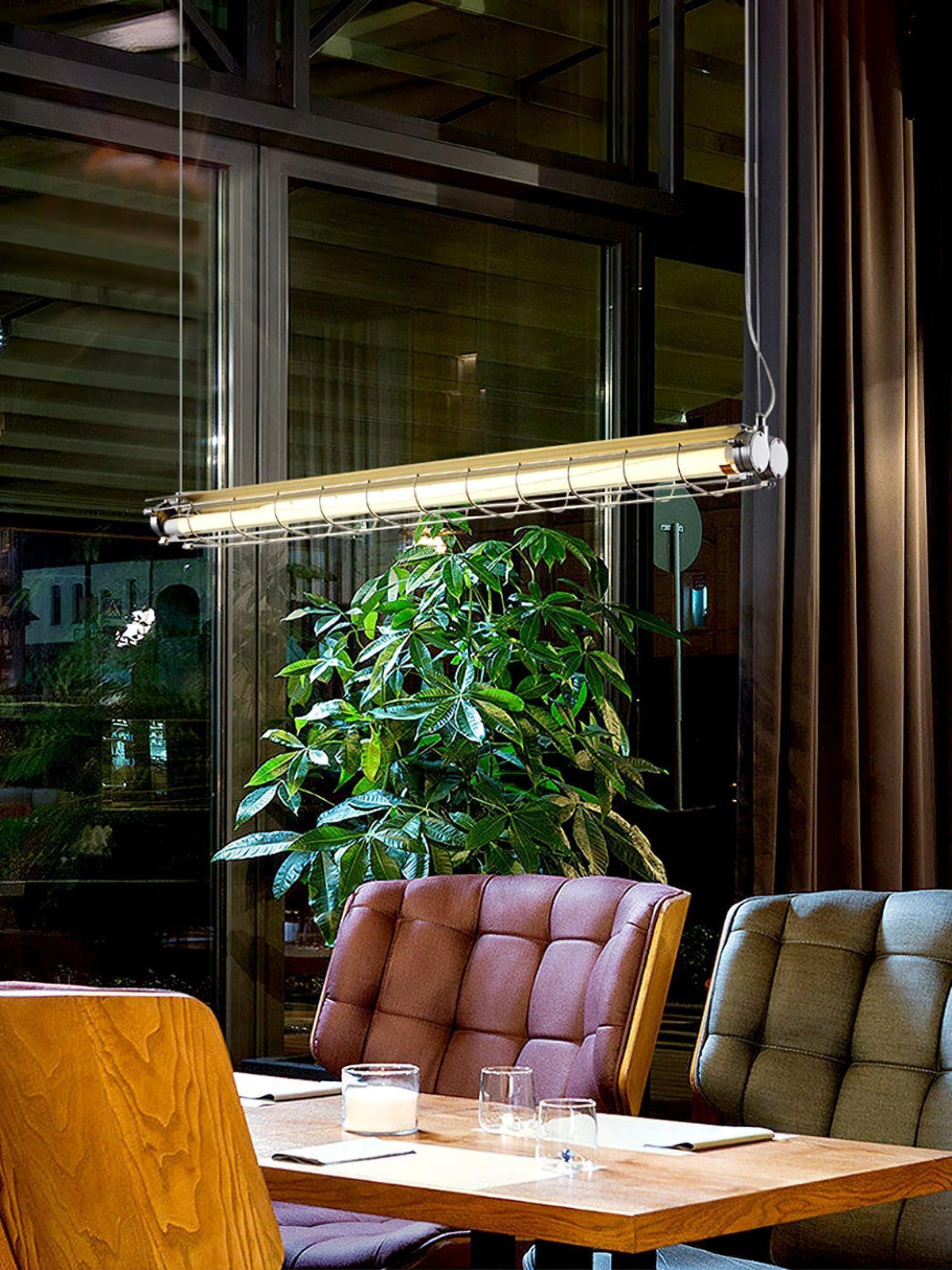 Metavaya Chandelier Artisan Glass Linearity Chandelier