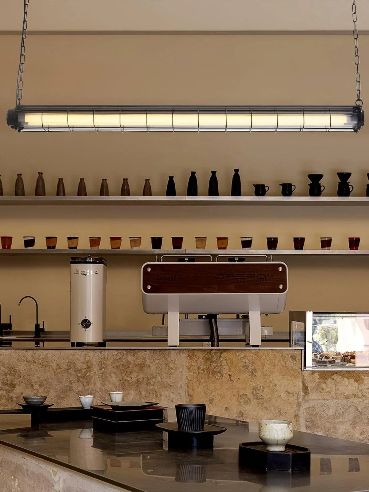 Metavaya Chandelier Artisan Glass Linearity Chandelier