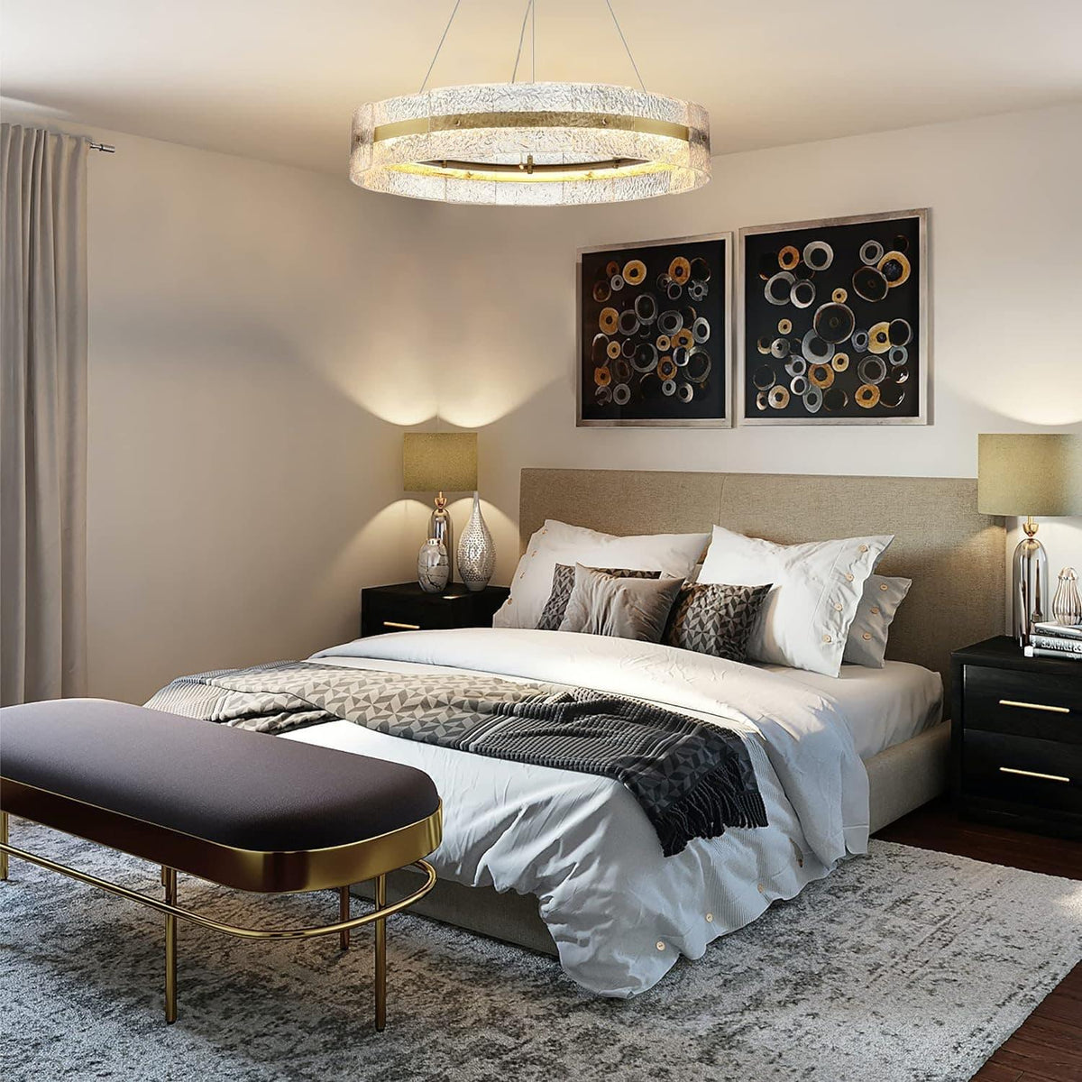 Metavaya Chandelier Asta - Gold Chandelier