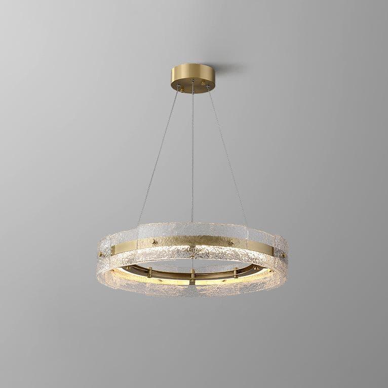 Metavaya Chandelier Single layer 60cm x H 10cm / L 23.6″ x H 3.9″ / Gold / Warm White Asta - Gold Chandelier 6938617800970 M2023101502-1