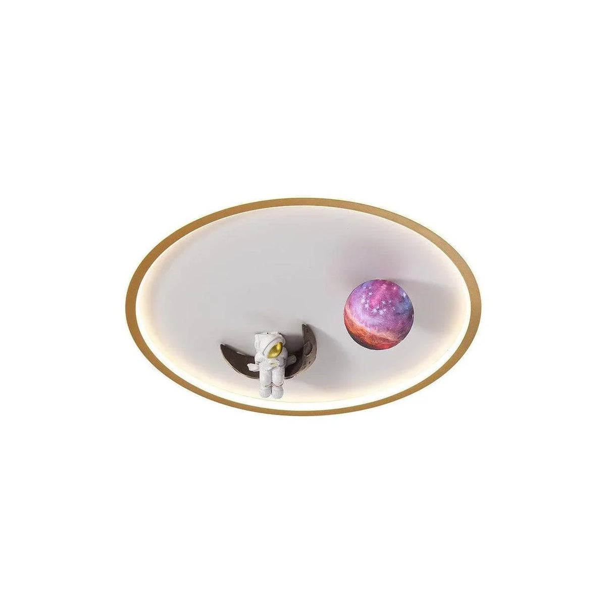 Metavaya Ceiling Lamp Style B Dia 50cm x H 13cm / ∅ 19.7″ x H 5.1″ / Gold / Colored balls Astronaut Ceiling Lamp 6938617813642 M2023110904-5