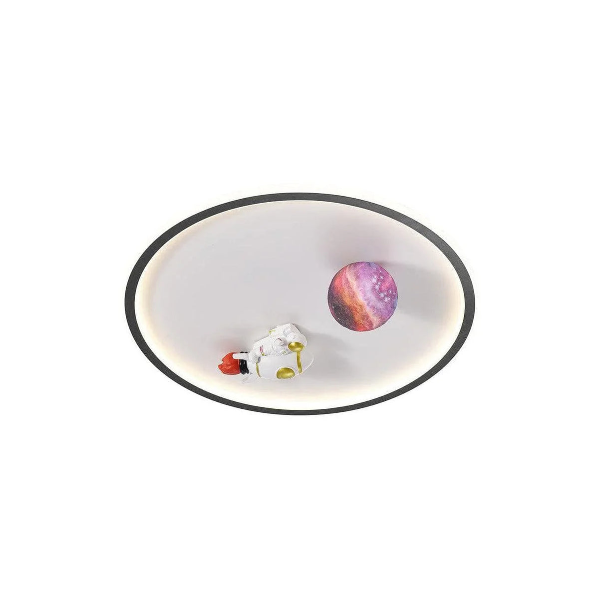 Metavaya Ceiling Lamp Style A Dia 50cm x H 13cm / ∅ 19.7″ x H 5.1″ / Black / Colored balls Astronaut Ceiling Lamp 6938617813628 M2023110904-3