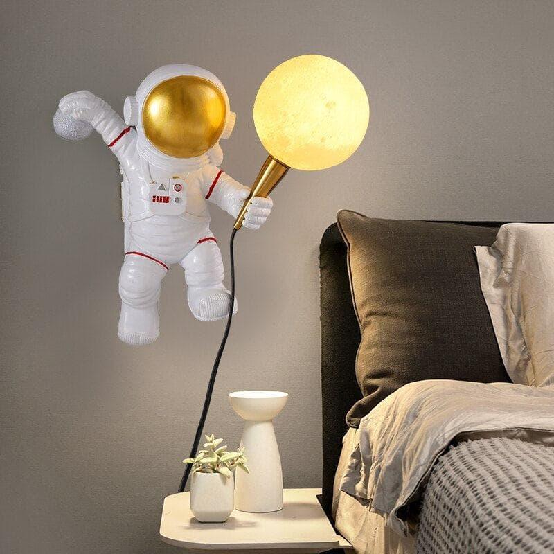 Metavaya Wall lamp Dia 25 cm x H 32 cm / ∅ 9.8″ x H 12.6″ / White Astronaut Wall Lamp 6938617818968 M2023120803-1 Astronaut Wall Lamp|Theme Design Lamp