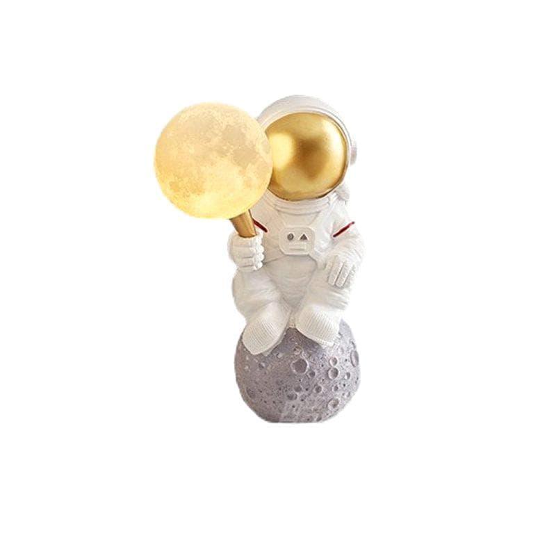 Metavaya Table lamp Table lamp A Dia 20 cm x H 37 cm / ∅ 7.8″ x H 14.7″ / White Astronaut Table Lamp 6938617804688 M2023103001-1