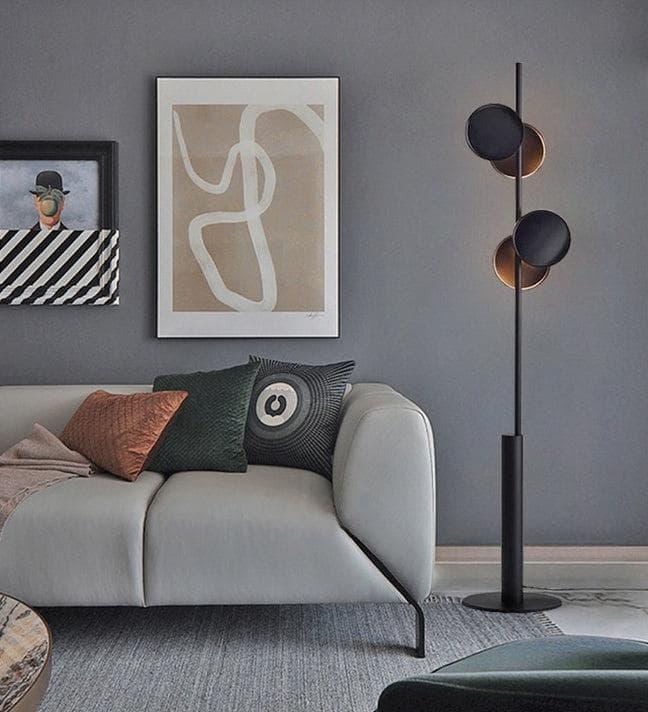 Metavaya Floor lamp Dia 29cm x H 160cm /∅ 11.4″ x H 63″ / Black Globe Floor lamp 6938617803889 M2023102604-1
