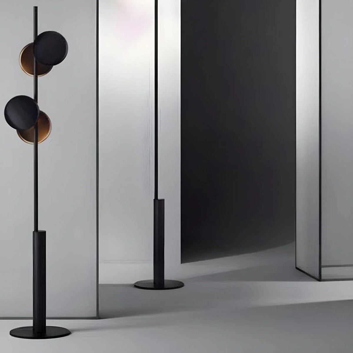 Metavaya Floor lamp Dia 29cm x H 160cm /∅ 11.4″ x H 63″ / Black Globe Floor lamp 6938617803889 M2023102604-1