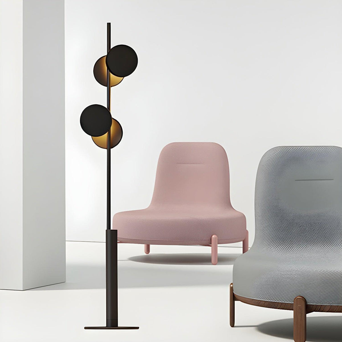 Metavaya Floor lamp Dia 29cm x H 160cm /∅ 11.4″ x H 63″ / Black Globe Floor lamp 6938617803889 M2023102604-1