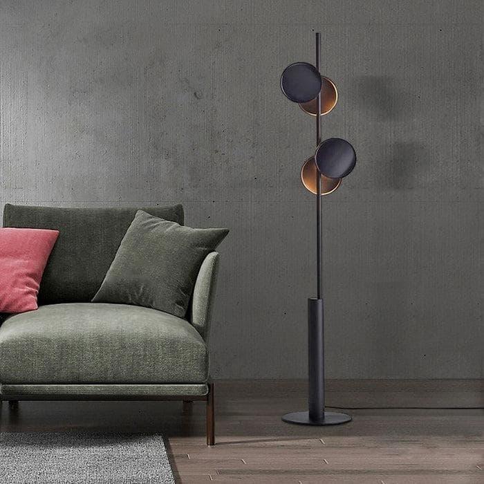 Metavaya Floor lamp Dia 29cm x H 160cm /∅ 11.4″ x H 63″ / Black Globe Floor lamp 6938617803889 M2023102604-1