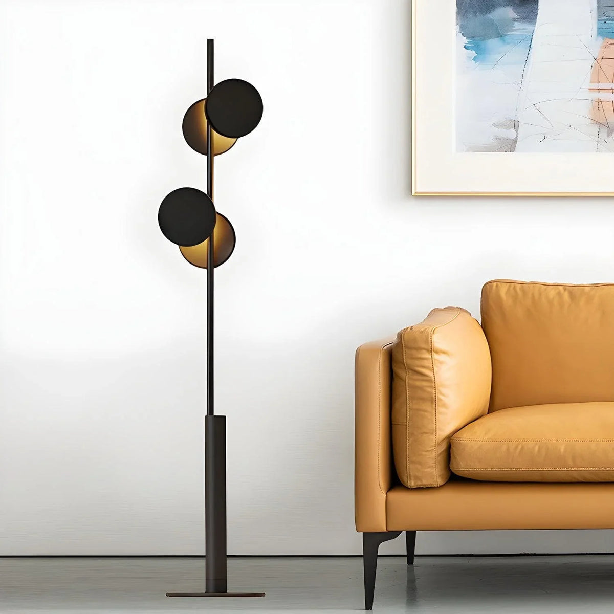 Metavaya Floor lamp Dia 29cm x H 160cm /∅ 11.4″ x H 63″ / Black Globe Floor lamp 6938617803889 M2023102604-1