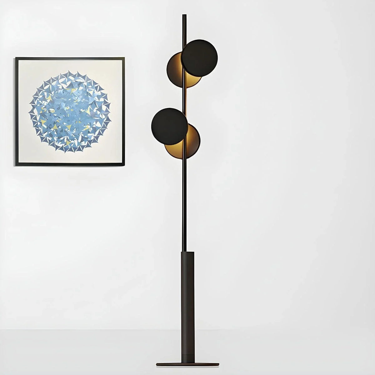 Metavaya Floor lamp Dia 29cm x H 160cm /∅ 11.4″ x H 63″ / Black Globe Floor lamp 6938617803889 M2023102604-1