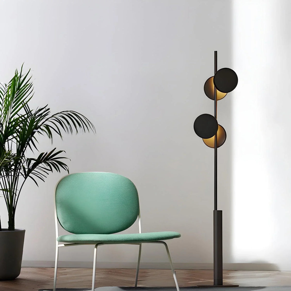 Metavaya Floor lamp Dia 29cm x H 160cm /∅ 11.4″ x H 63″ / Black Globe Floor lamp 6938617803889 M2023102604-1