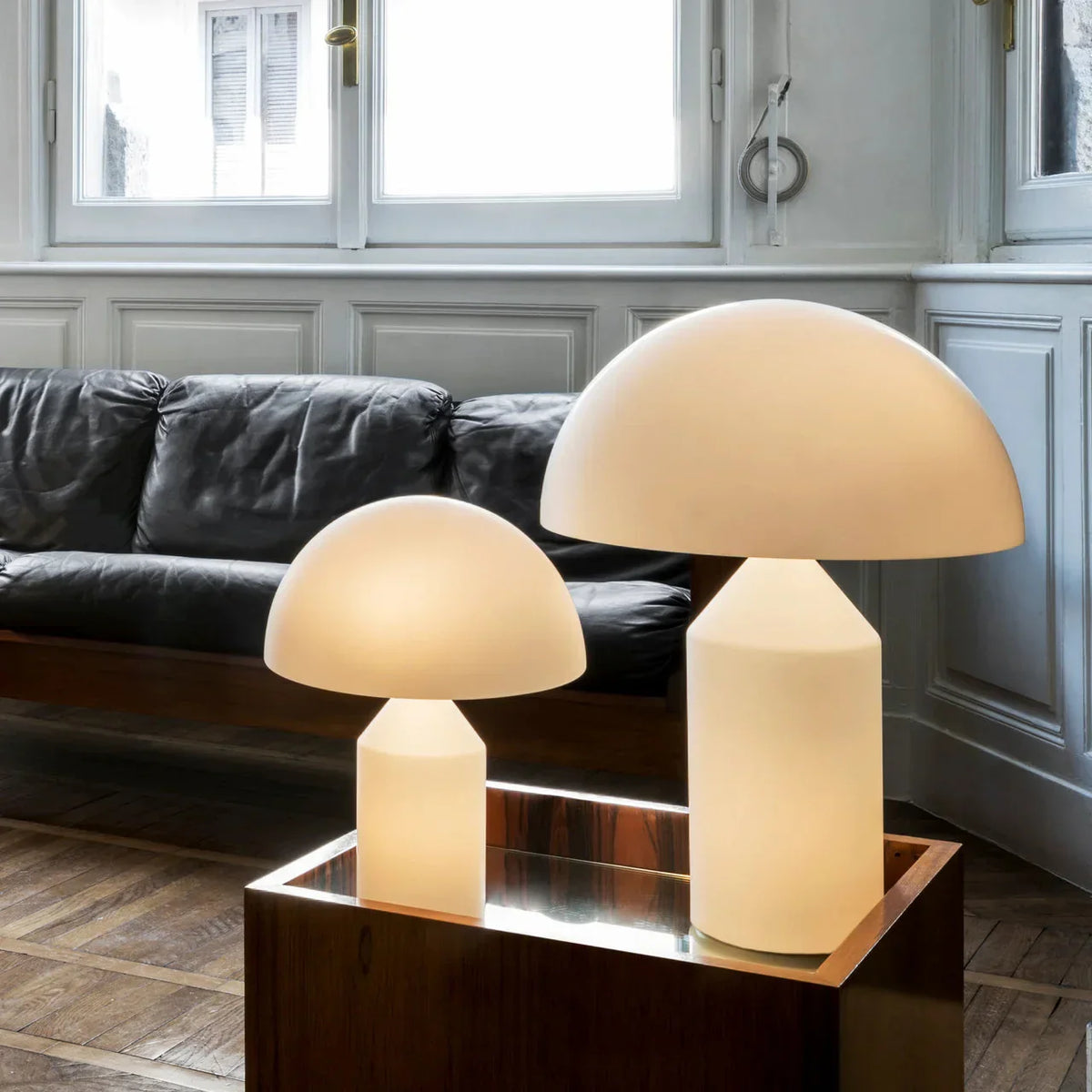 Atollo Alabaster Table Lamp - view 2 | Metavaya