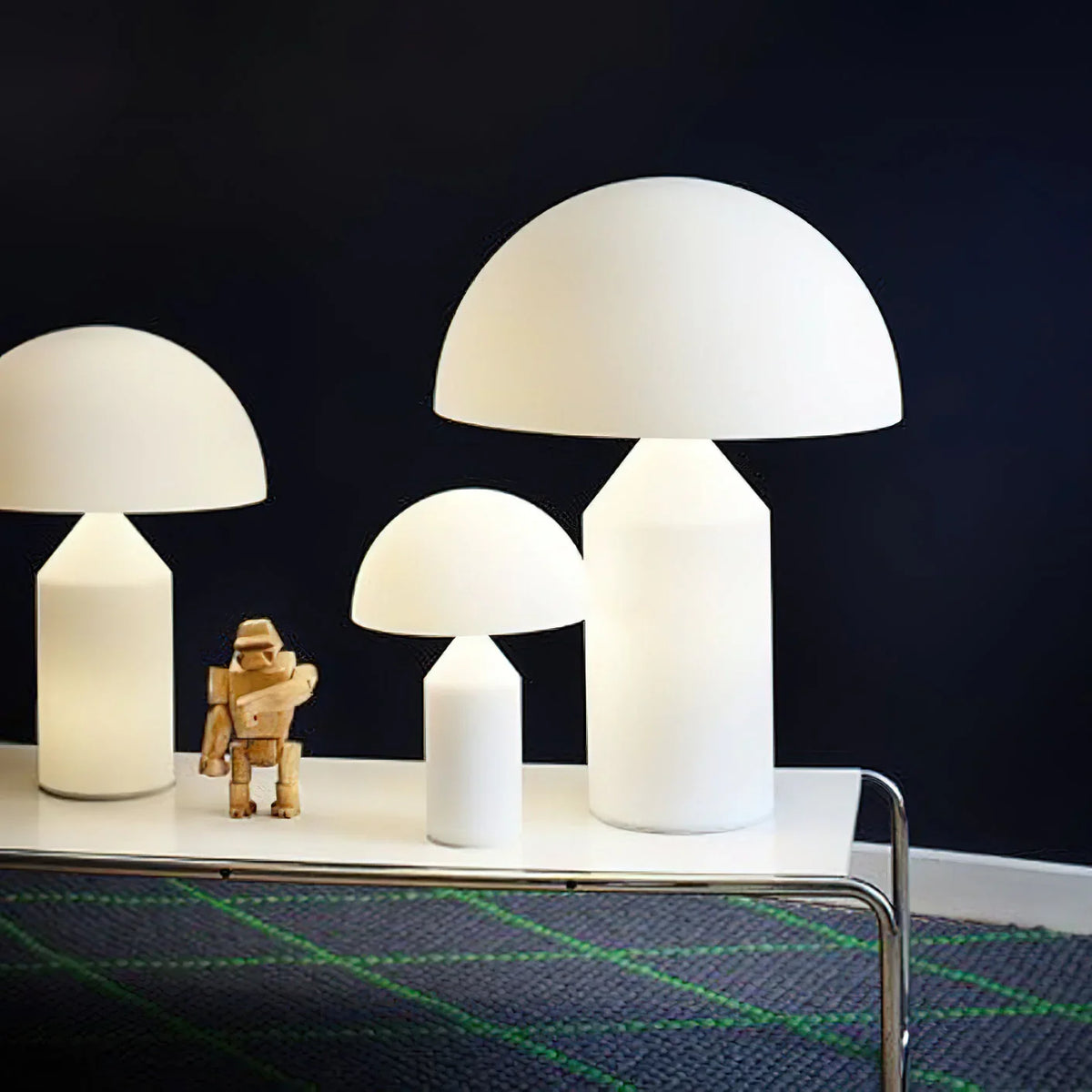 Atollo Alabaster Table Lamp - view 4 | Metavaya