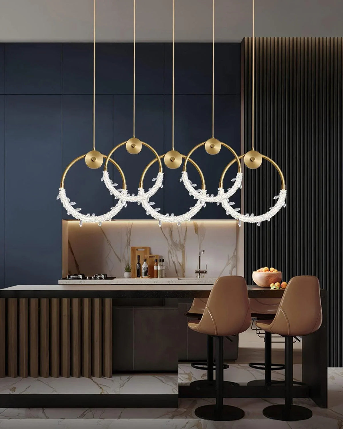 Metavaya Pendant light BU08P15G Pendant Light BU08P15G Chandelier | Brilliant Lighting