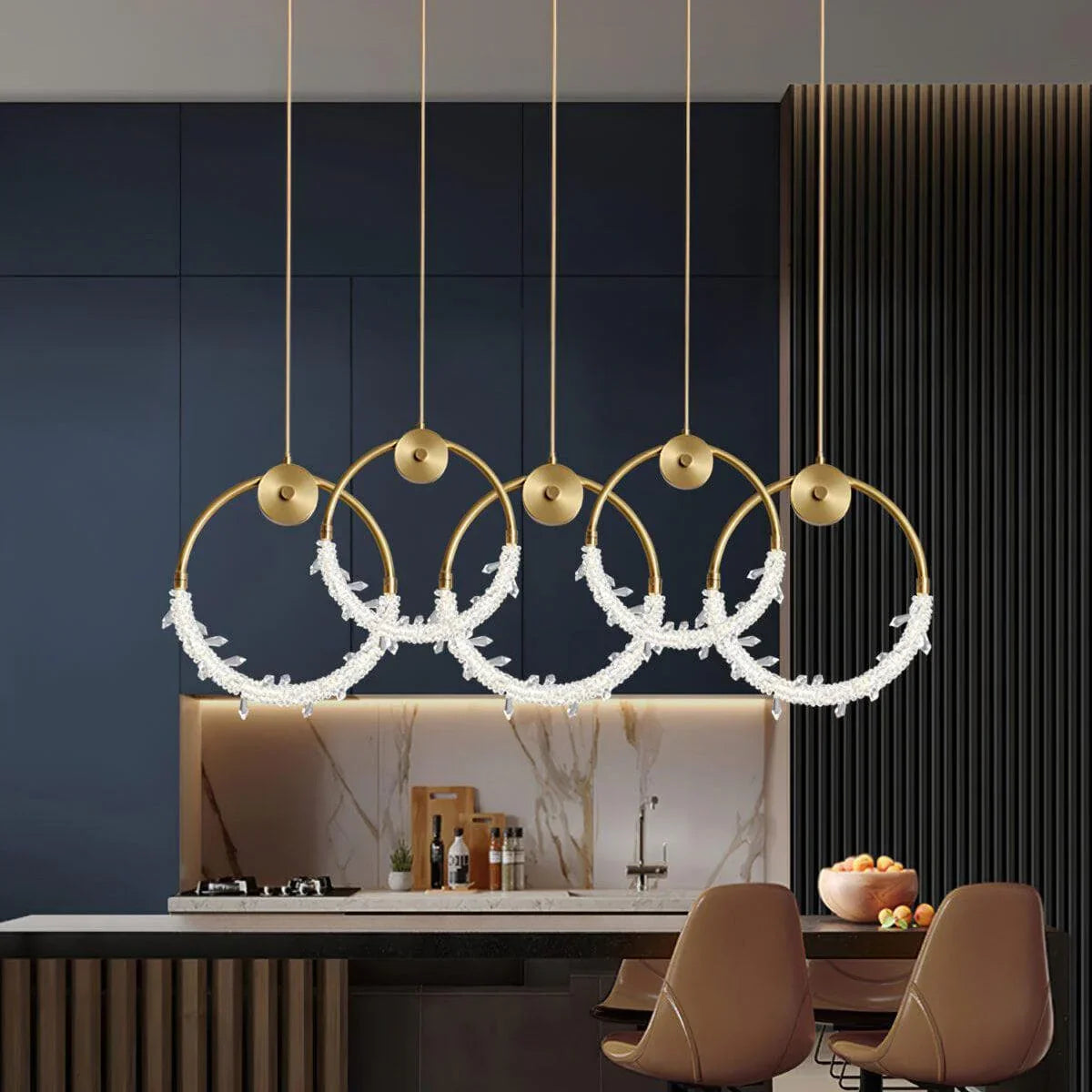 Metavaya Pendant light BU08P15G Pendant Light BU08P15G Chandelier | Brilliant Lighting