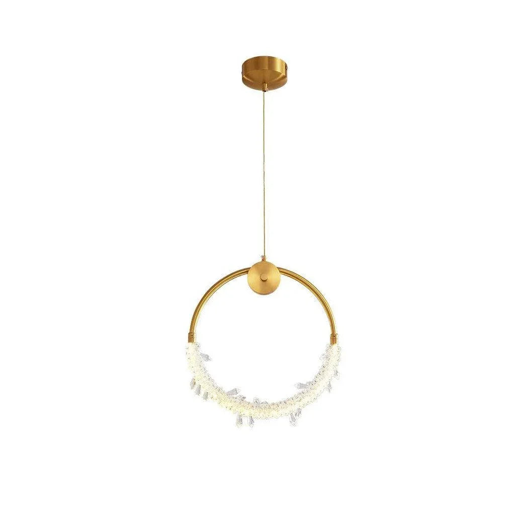 Metavaya Pendant light Dia 25cm x H 25cm / ∅ 9.8″ x H 9.8″ / Copper plated / Warm Light BU08P15G Pendant Light 6938617818371 M2023120605-1 BU08P15G Chandelier | Brilliant Lighting