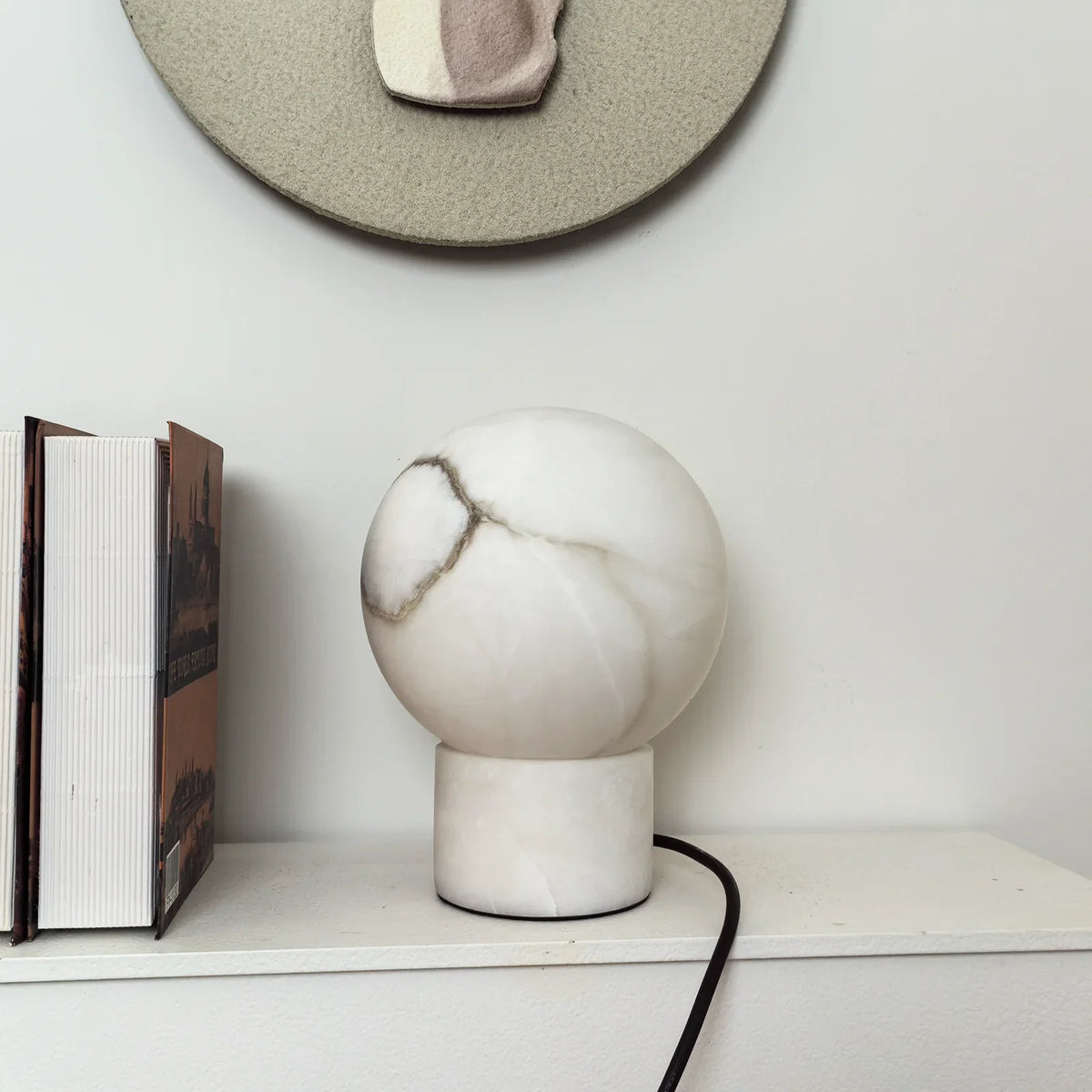 Ball Alabaster Table Lamp - view 5 | Metavaya